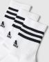 Adidas Perfor ce sportsokken set van 3 wit zwart Katoen 46-48 - Thumbnail 4