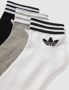 Adidas Originals Adicolor Trefoil Ankle Sokken (3 Pack) Middellang Kleding white medium grey heather black maat: 43-46 beschikbare maaten:35-38 - Thumbnail 6