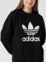 Adidas Originals Zwart Crewneck Sweatshirt met Trefoil Black Dames - Thumbnail 6
