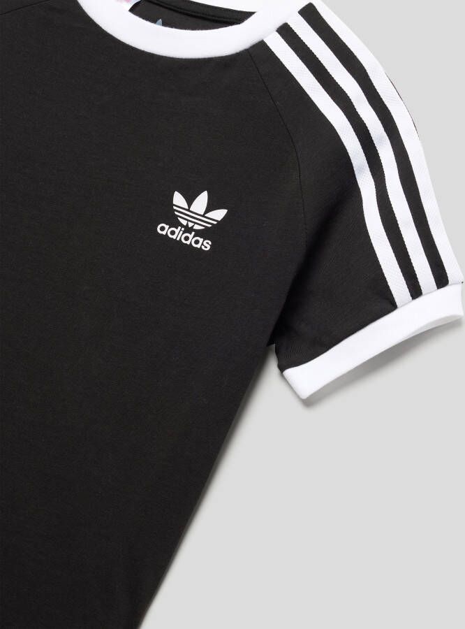Adidas Originals T-shirt met logo zwart wit Katoen Ronde hals 152