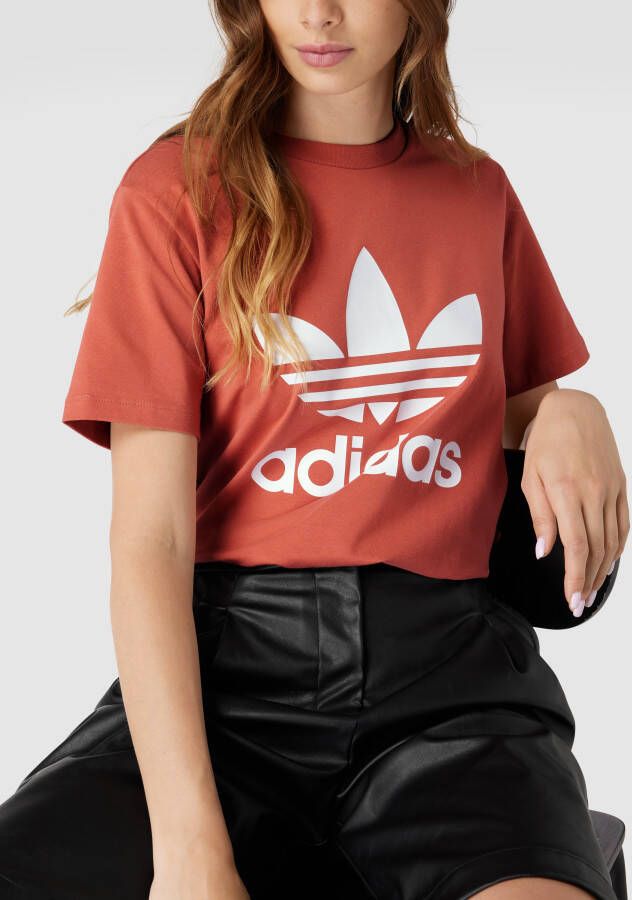 adidas Originals T-shirt met labelprint model 'TREFOIL TEE'