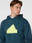 Adidas Blauwe hoodie met modern design Blauw Heren - Thumbnail 3