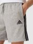 Adidas essentials french terry 3-stripes korte broek grijs heren - Thumbnail 8