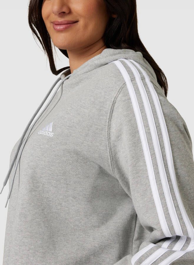 Adidas Sportswear Plus SIZE korte hoodie met labeldetail