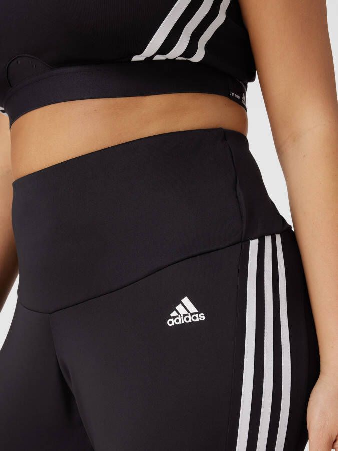 Adidas Sportswear Plus SIZE legging met labeltypische galonstrepen