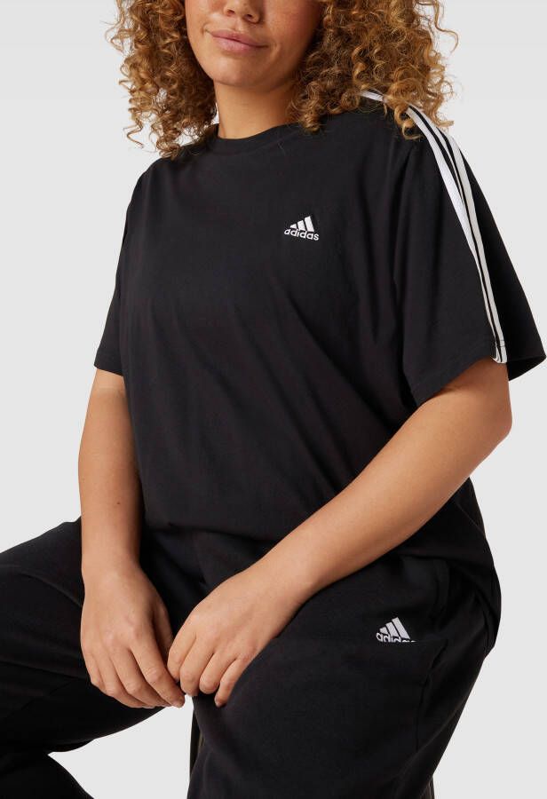 Adidas Sportswear Plus SIZE T-shirt met labeldetails