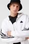 Adidas FutuIcons 3-Stripes Full-Zip Hoodie White Heren - Thumbnail 4