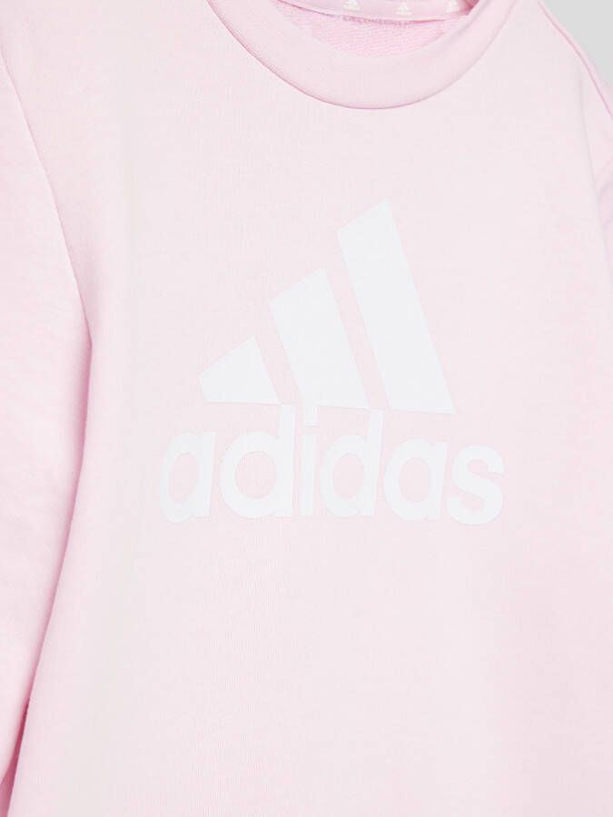 Adidas Sportswear sweater lichtroze Meisjes Katoen Ronde hals Logo 140