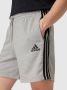Adidas essentials french terry 3-stripes korte broek grijs heren - Thumbnail 9
