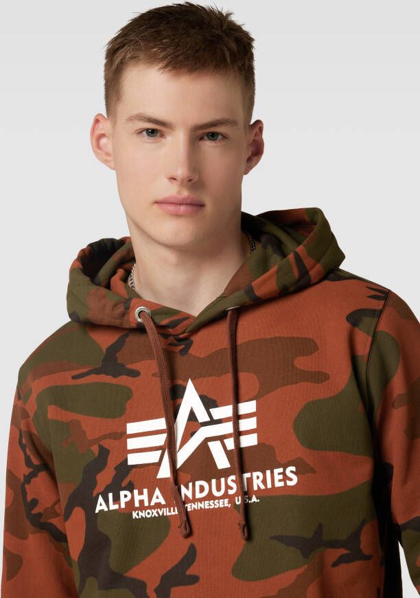 alpha industries Hoodie met camouflagemotief model 'BASIC'