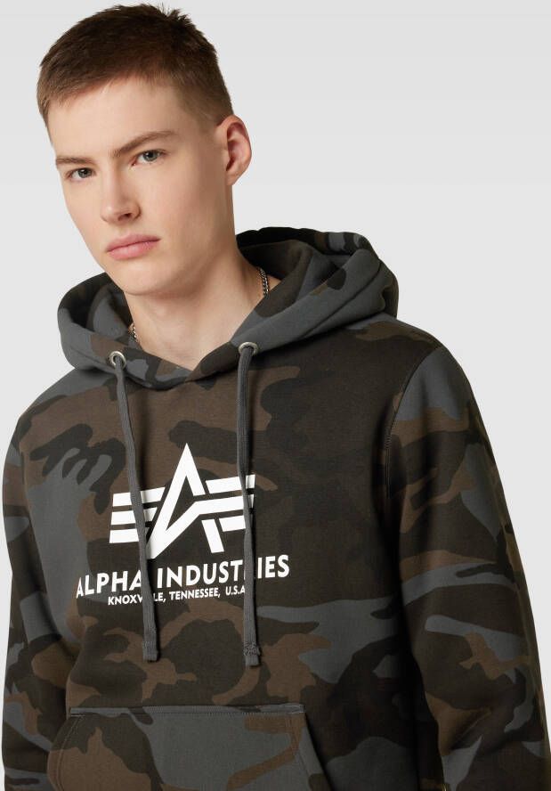 alpha industries Hoodie met camouflagemotief model 'BASIC'