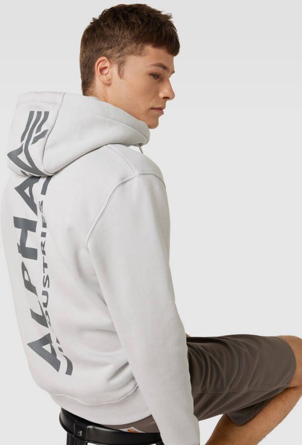 alpha industries Hoodie met labelapplicatie model 'X-FIT'