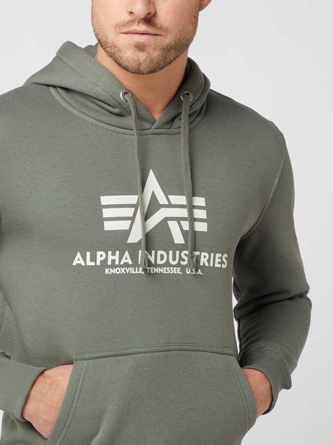 alpha industries Hoodie met labelprint