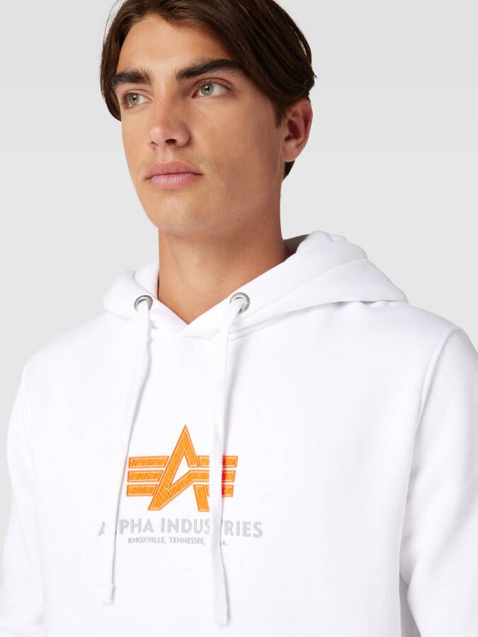 alpha industries Hoodie met labelprint