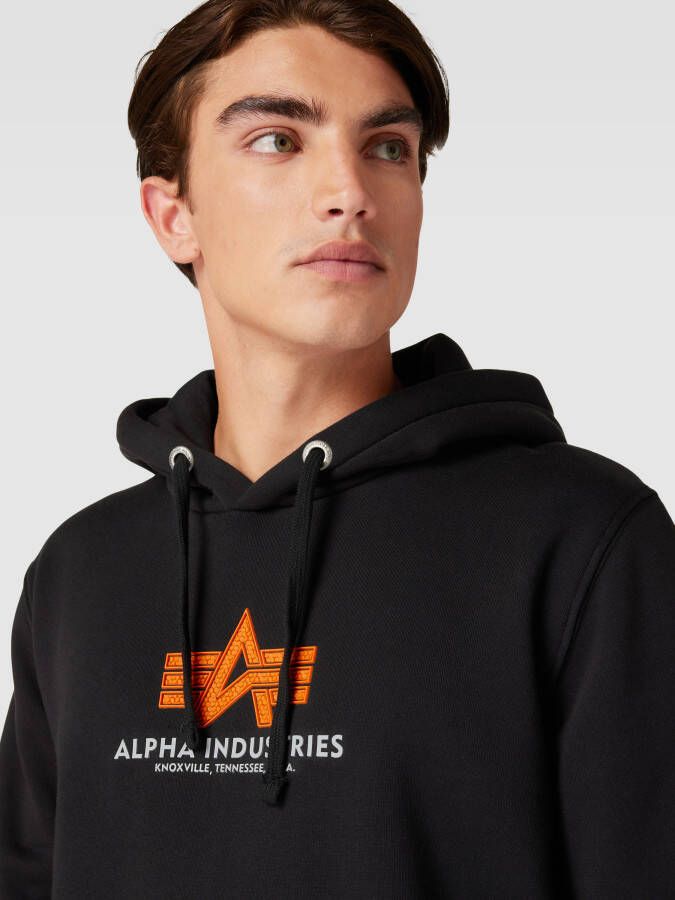 alpha industries Hoodie met labelprint