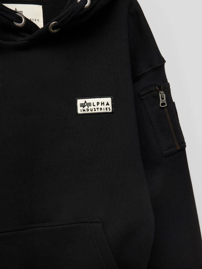 Alpha industries Hoodie met labelstitching model 'organics'