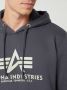 Alpha industries Klassieke Heren Hoodie met Verstelbare Capuchon Gray Heren - Thumbnail 7