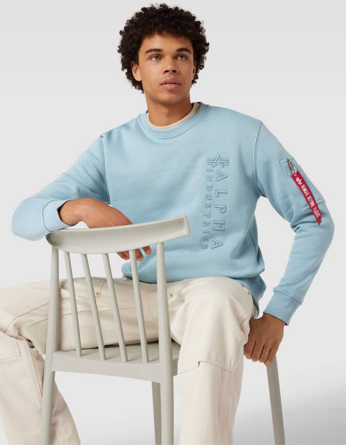 alpha industries Sweatshirt met labelstitching
