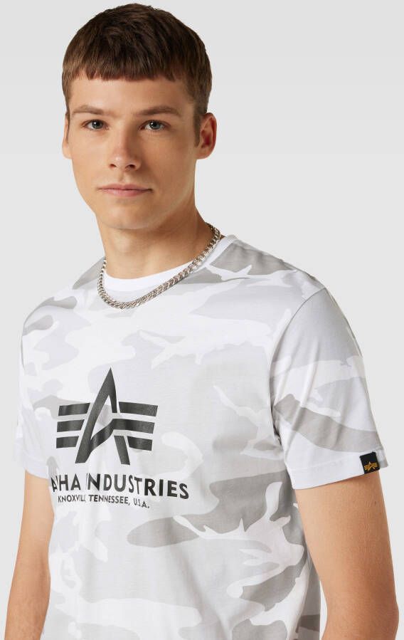 alpha industries T-shirt met all-over motief model 'BASIC'