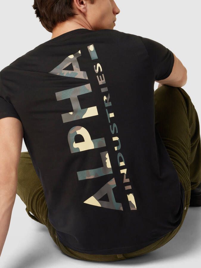 alpha industries T-shirt met labelprint