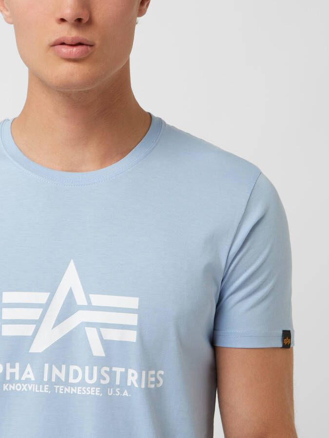 alpha industries T-shirt met labelprint model 'BASIC'