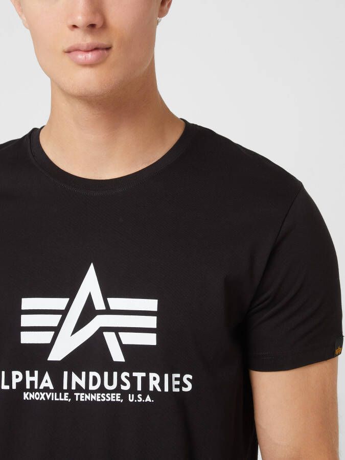 alpha industries T-shirt met labelprint model 'BASIC'