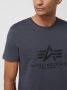 Alpha industries T-shirt van katoen met logoprint model 'BASIC T' - Thumbnail 6