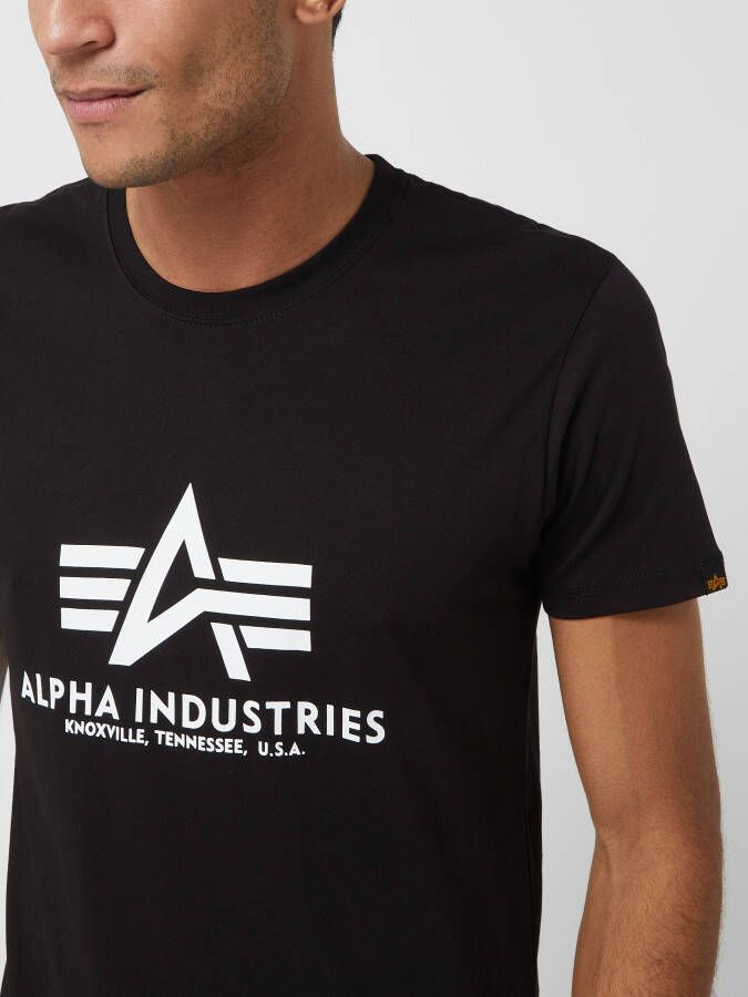 alpha industries T-shirt met labelprint model 'BASIC'