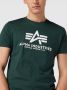 Alpha industries T-shirt met labelprint model 'BASIC' - Thumbnail 3