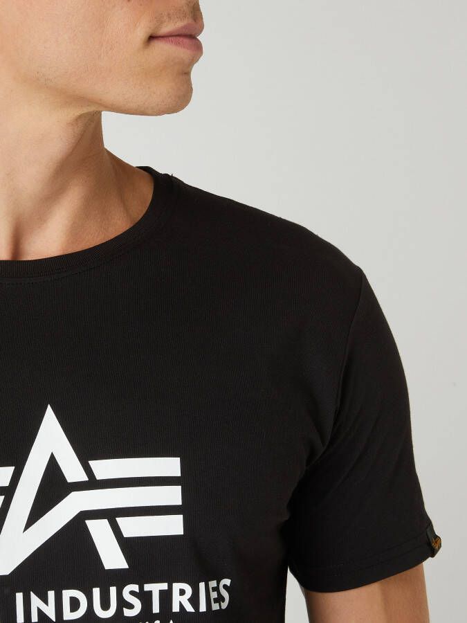 alpha industries T-shirt met labelprint model 'BASIC'