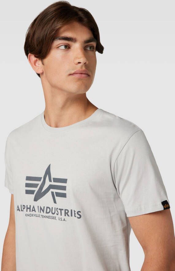 alpha industries T-shirt met labelprint model 'BASIC'
