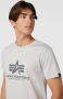 Alpha industries T-shirt met labelprint model 'BASIC' - Thumbnail 3