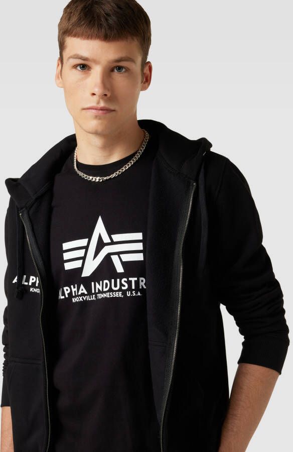 alpha industries T-shirt met labelprint model 'BASIC'