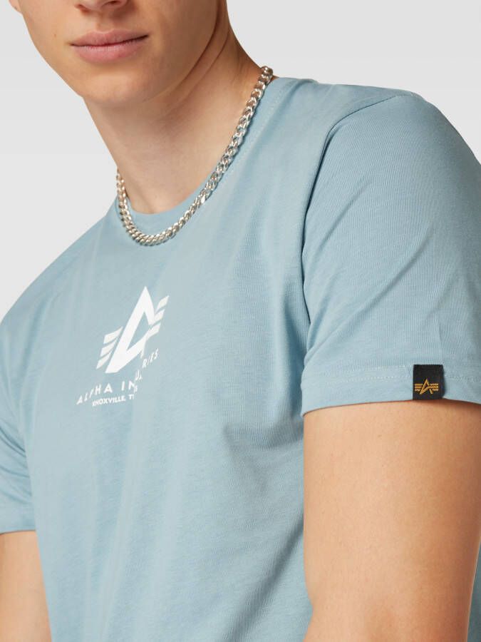 alpha industries T-shirt met labelstitching model 'BASIC'