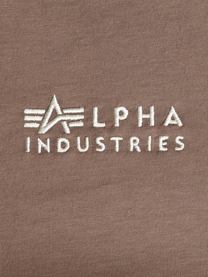alpha industries T-shirt met labelstitching model 'Organics'