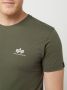 Alpha Industries Shirt met ronde hals BASIC T SMALL LOGO - Thumbnail 4