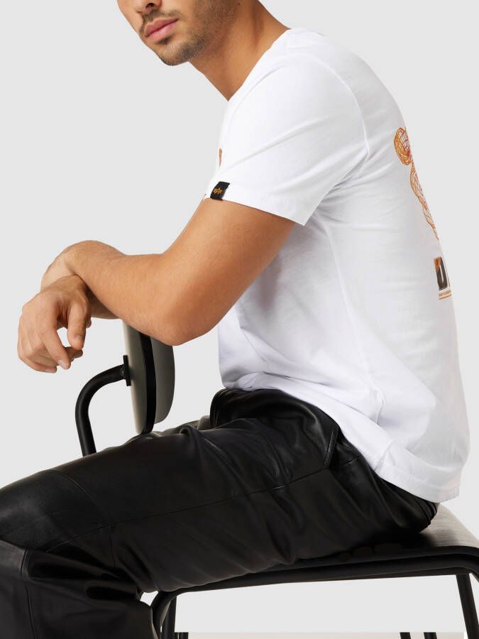 alpha industries T-shirt met motiefprint