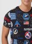 Alpha industries Zwart All Over Print T-shirt Black Heren - Thumbnail 3