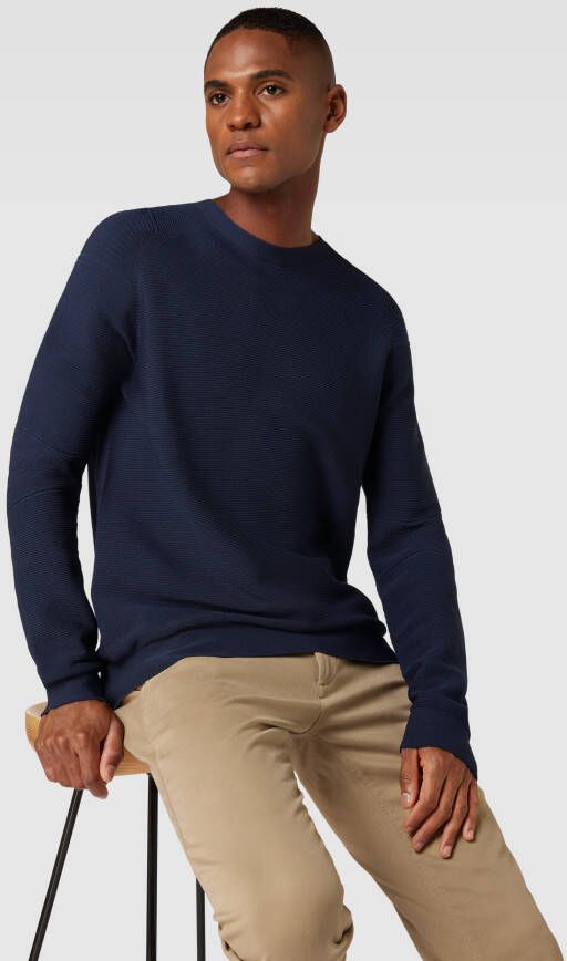 AlphaTauri Gebreide pullover met fijn gestructureerd design model 'FOSOP'