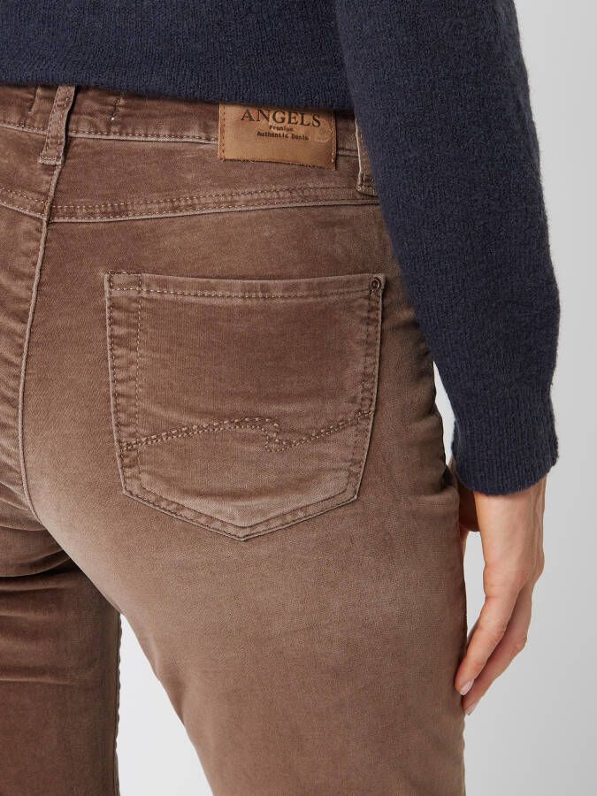 Angels Fluwelen broek met stretch model 'Cici' - Foto 2