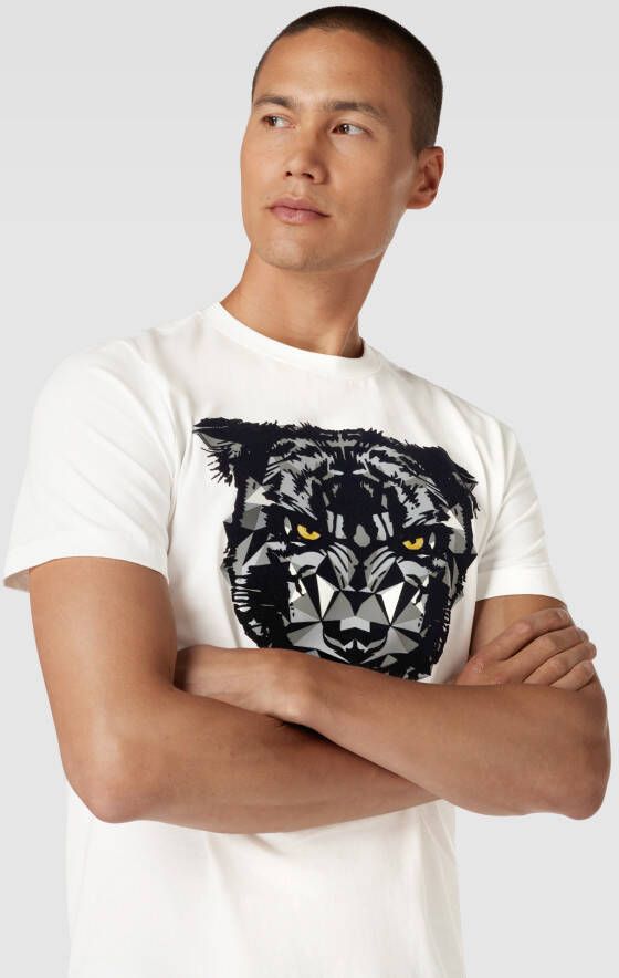 Antony Morato Regular fit T-shirt met motiefprint