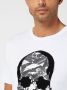 Antony Morato Witte Bedrukte T-shirt voor Heren White Heren - Thumbnail 4