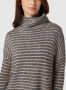 Apricot Gebreide pullover met streepmotief en verlengd rugpand - Thumbnail 2