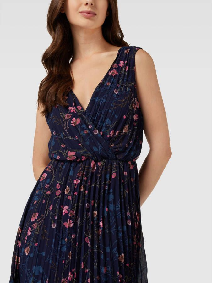 Apricot Maxi-jurk met plissévouwen - Foto 2