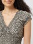 Apricot Maxi-jurk van viscose met smokdetails - Thumbnail 3