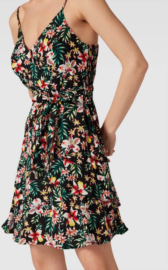 Apricot Midi-jurk van viscose met all-over bloemenmotief - Foto 2