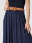 Apricot Midirok met riem in gevlochten look - Thumbnail 2