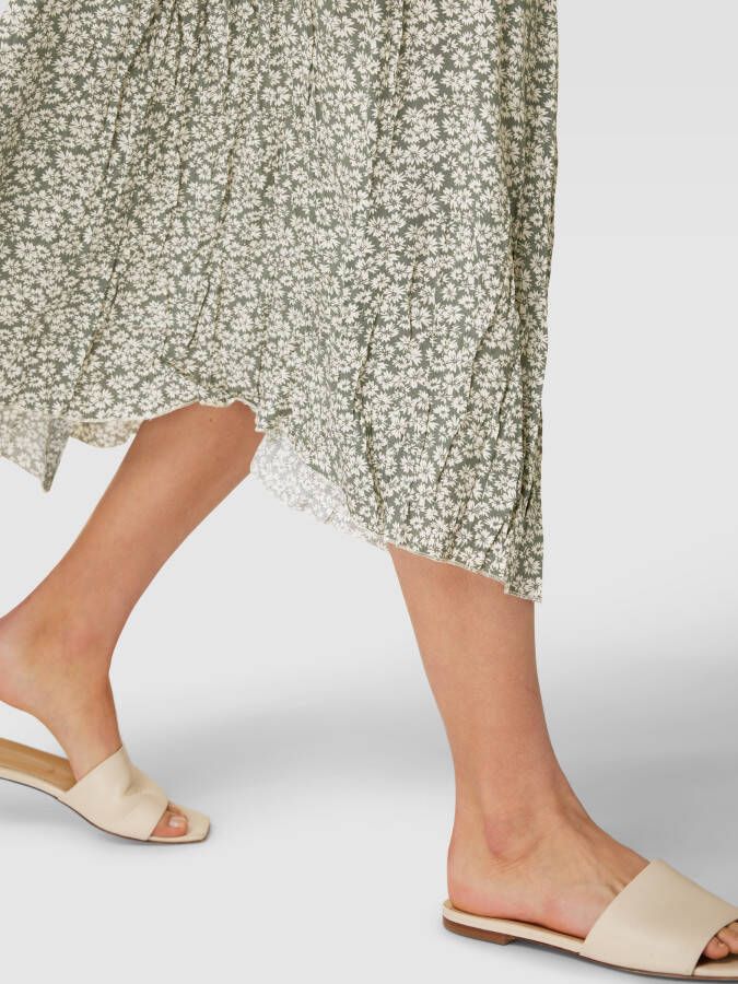Apricot Midirok van viscose met riem