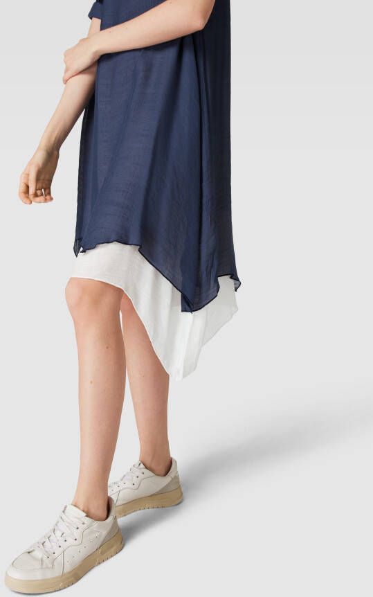 Apricot Mini-jurk in gemêleerde look