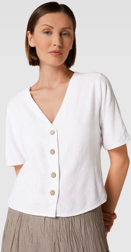 Apricot Overhemdblouse met V-hals